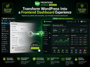 WP Frontend Admin Premium 1.22.5 – Create Frontend Dashboards & SaaS-Style WordPress Admin Interfaces