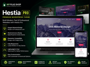 Hestia Pro – Premium Multipurpose WordPress Theme for Business, Agency & WooCommerce Websites