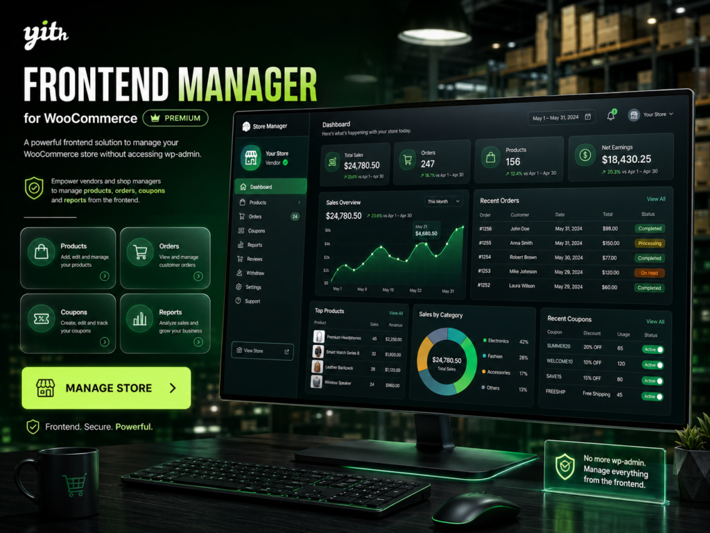 YITH Frontend Manager for WooCommerce Premium – Secure Vendor Dashboard & Store Management Plugin