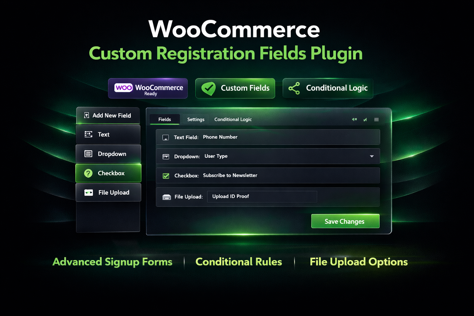 Custom User Registration Fields for WooCommerce – Advanced Signup Form & User Data Builder Plugin
