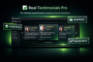 Real Testimonials Pro – WordPress Testimonial & Social Proof Plugin for WooCommerce & Elementor