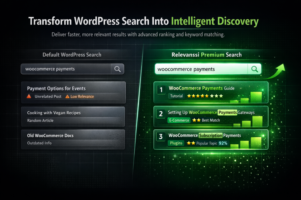 Relevanssi Premium WordPress Search Plugin – Advanced Google-Like Site Search & WooCommerce Optimization