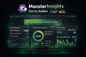 MonsterInsights Forms Addon – WordPress Form Conversion Tracking Plugin for GA4 Analytics