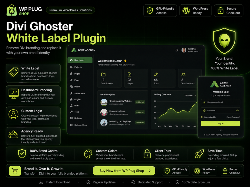Divi Ghoster White Label Plugin for Divi & Extra