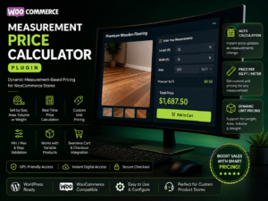 WooCommerce Measurement Price Calculator – Dynamic Unit & Dimension Pricing Plugin