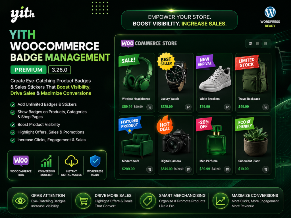 YITH WooCommerce Badge Management Premium 3.26.0 – Product Badges, Labels & Sales Stickers