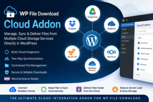 WP File Download Cloud Addon – Multi-Cloud File Management for WordPress