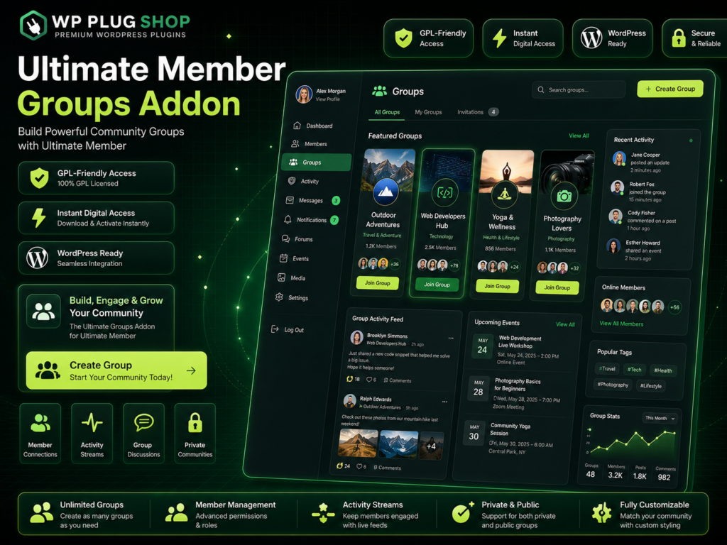 Ultimate Member Groups Addon – WordPress Community & Membership Groups Plugin