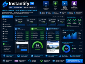 Instantify – PWA & Google AMP & Instant Articles for WordPress 7.6 | Mobile Speed & PWA Plugin