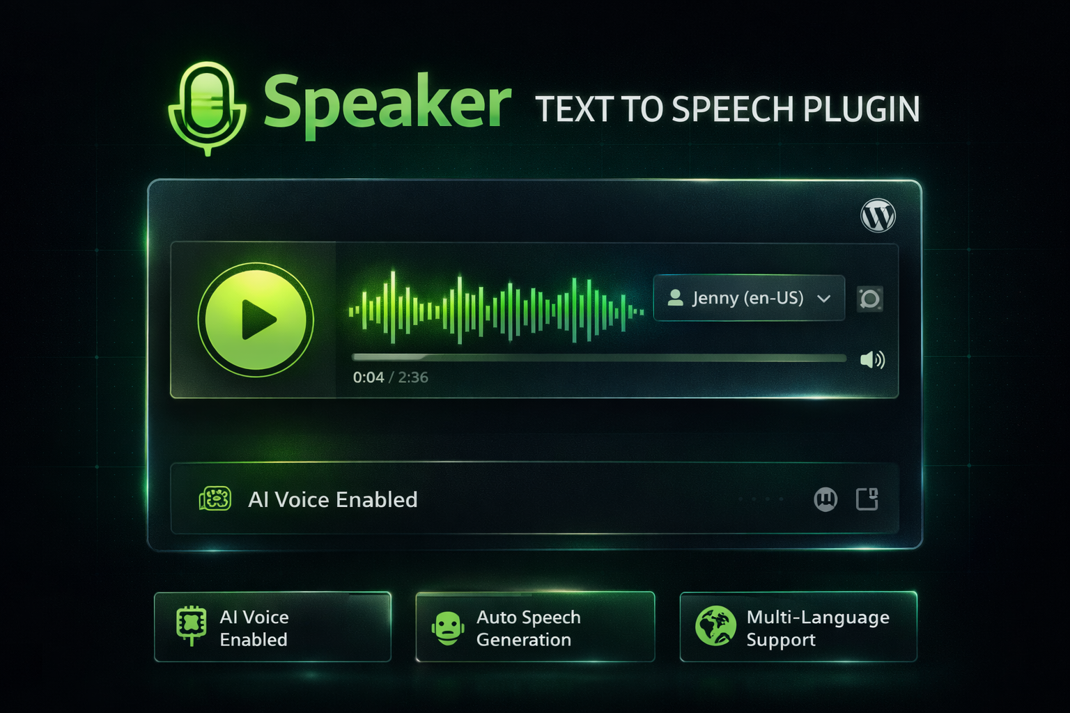ChatGPT Image Jun 24, 2026, 04_06_29 PM Speaker – AI Text to Speech Plugin for WordPress & WooCommerce Voice Narration