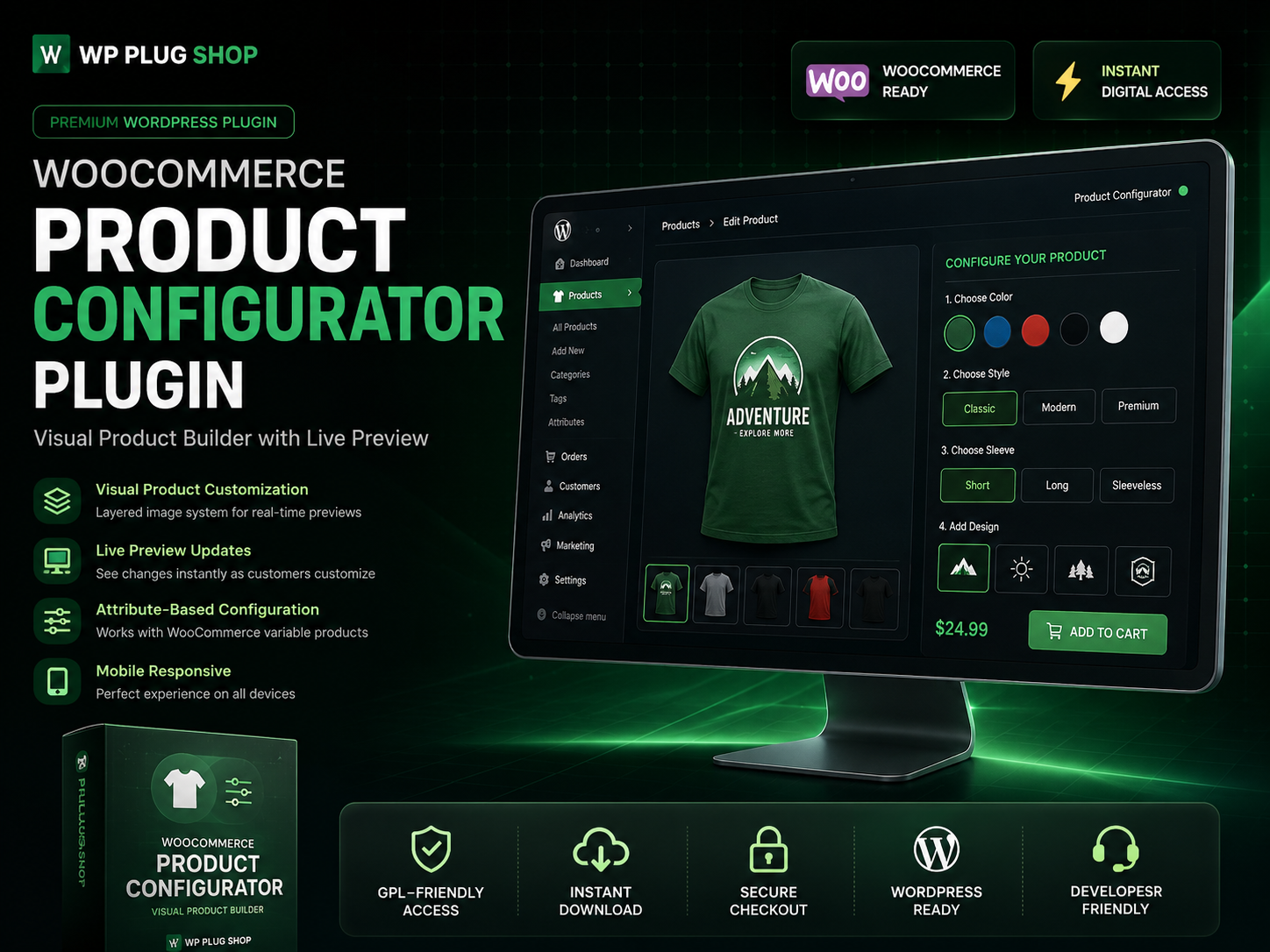 WooCommerce Product Configurator Plugin – Visual Product Builder with Live Preview