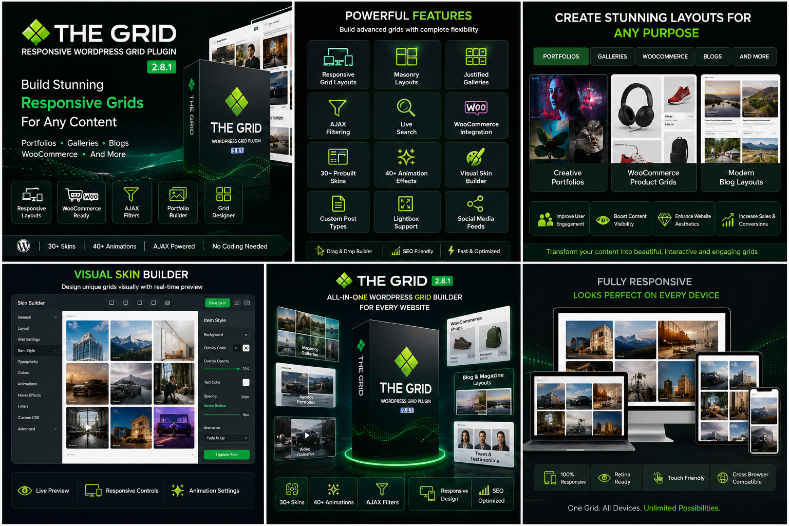 The Grid 2.8.1 – Responsive WordPress Grid Plugin for Portfolios, Galleries & WooCommerce