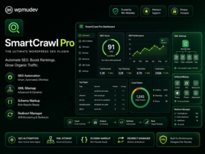WPMU DEV SmartCrawl Pro – Advanced WordPress SEO Plugin with XML Sitemap, Schema & Redirects