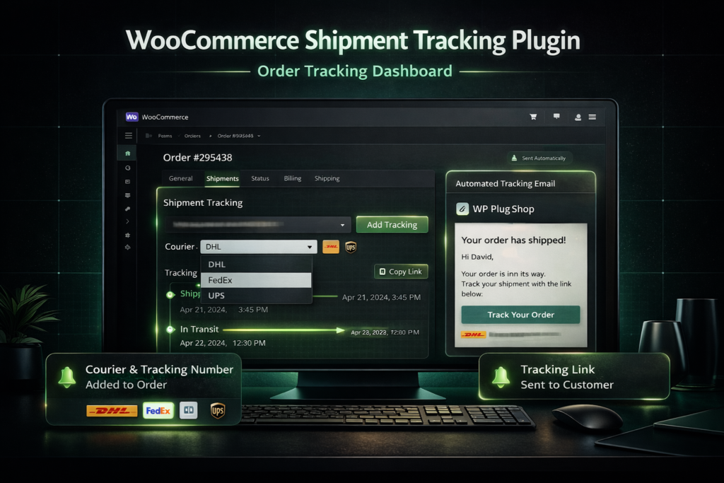 WooCommerce Shipment Tracking Plugin – Automated Order Tracking & Email Notifications
