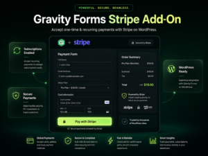 Gravity Forms Stripe Add-On – WordPress Stripe Payment & Subscription Integration Plugin