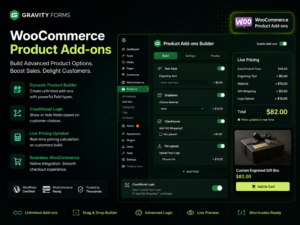 WooCommerce Gravity Forms Product Add-ons Plugin for Advanced Product Customization & Dynamic Pricing