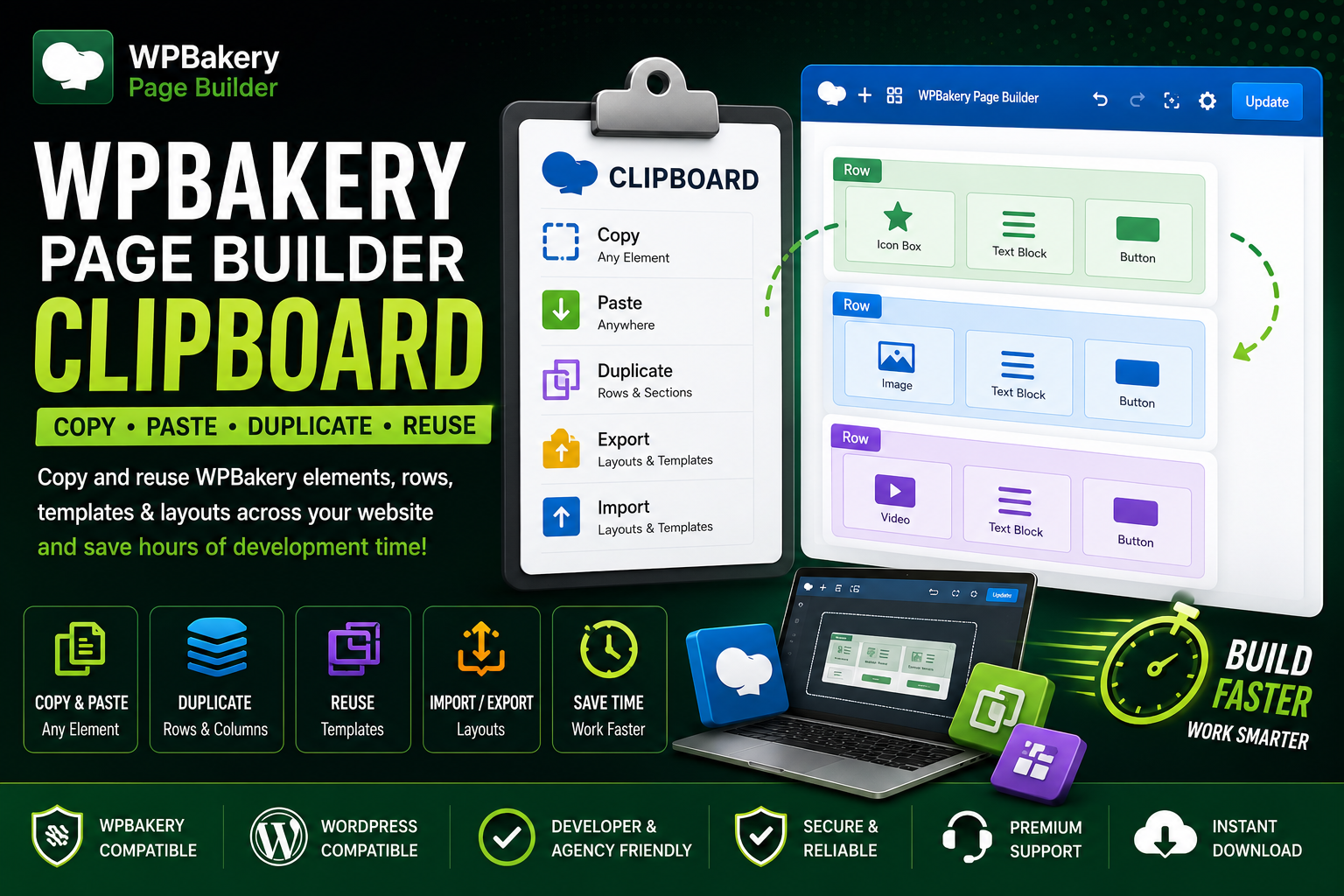 WPBakery Page Builder Clipboard – Copy & Paste Layouts Instantly