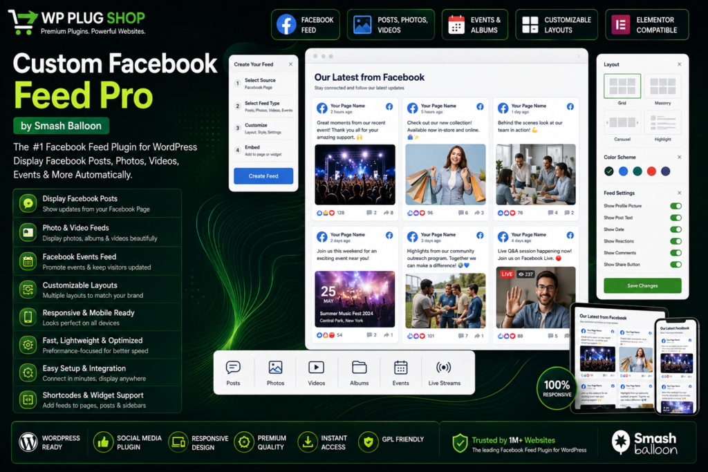 Custom Facebook Feed Pro by Smash Balloon – WordPress Facebook Feed Plugin
