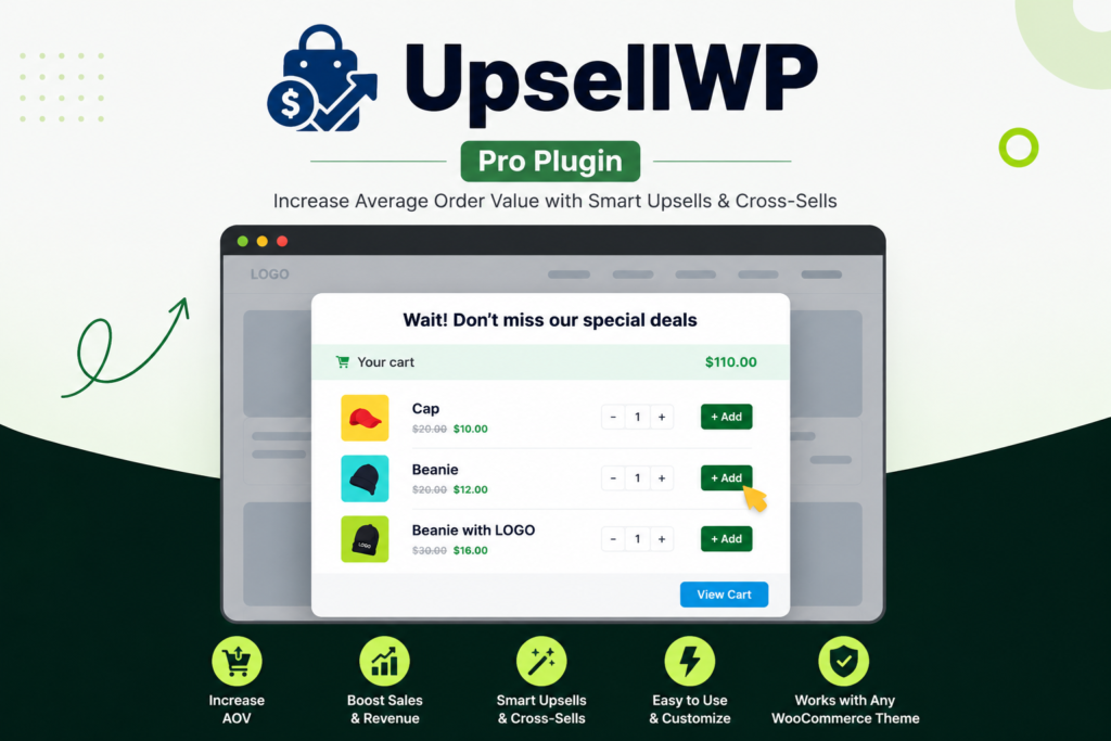 UpsellWP Pro 2.2.2 – WooCommerce Upsell, Cross-Sell & Order Bump Plugin