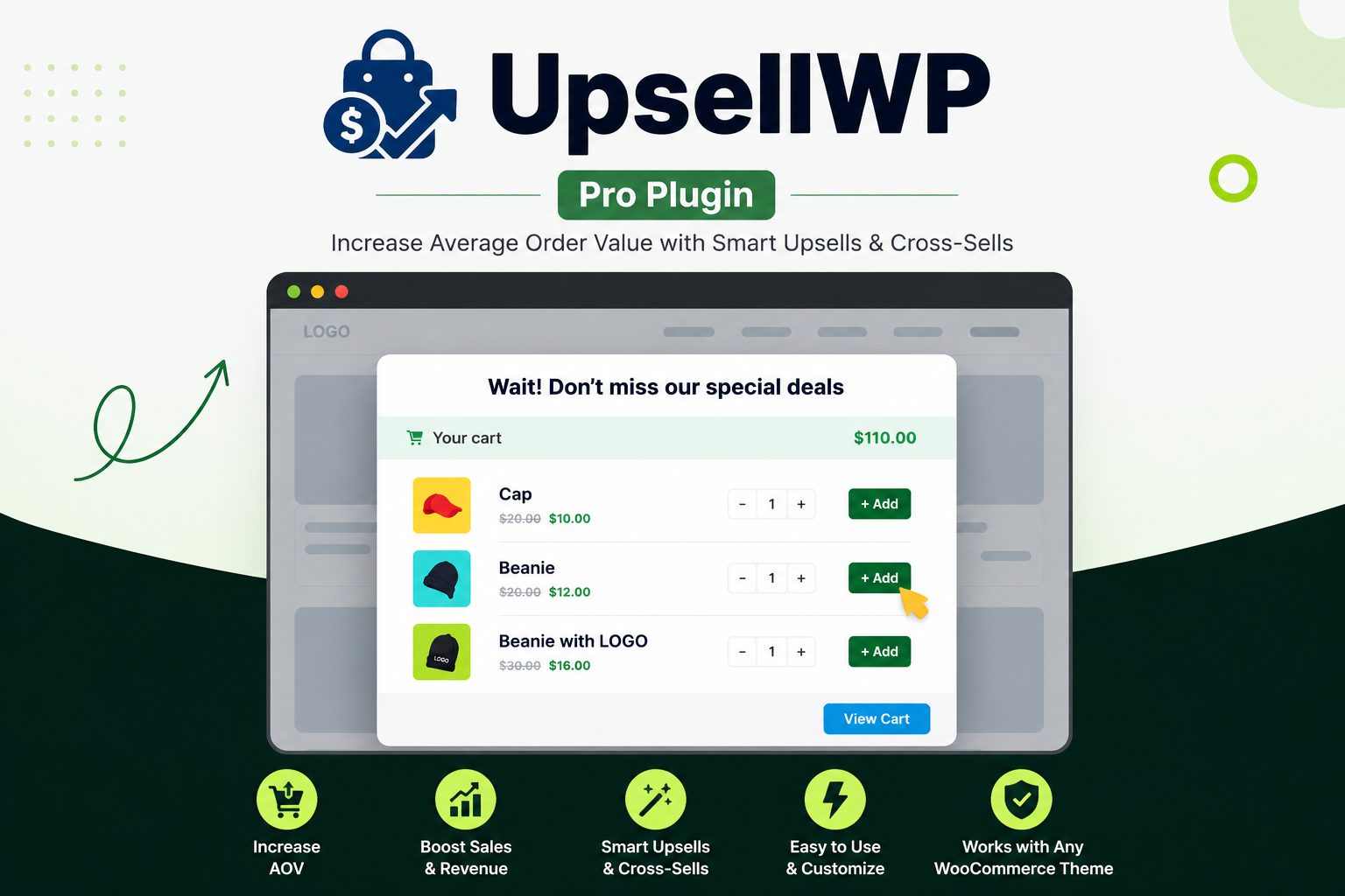 UpsellWP Pro 2.2.2 – WooCommerce Upsell, Cross-Sell & Order Bump Plugin