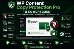 WP Content Copy Protection Pro – No Right Click for WordPress
