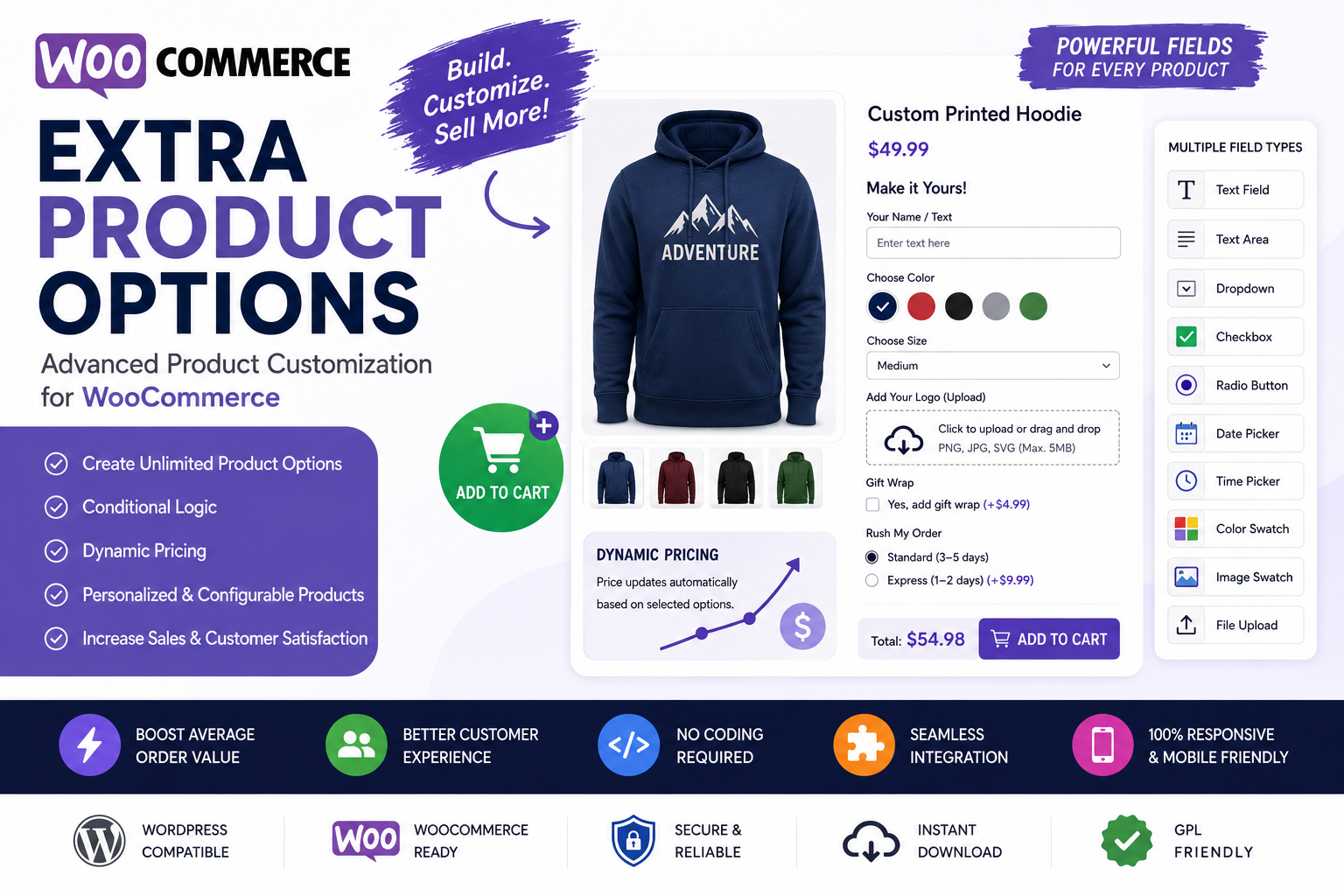 WooCommerce Extra Product Options – Advanced Product Customization Plugin