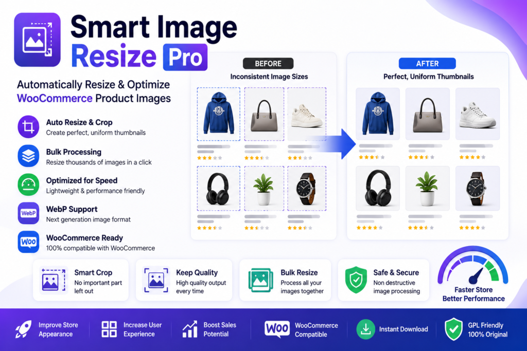 Smart Image Resize Pro – Automatic WooCommerce Product Image Resizer