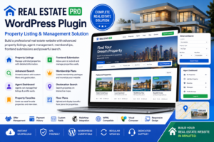 Real Estate Pro – WordPress Property Listing & Management Plugin