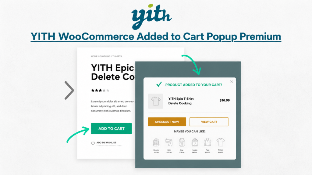 YITH WooCommerce Added to Cart Popup Premium – Smart Upsell & Cart Popup Plugin