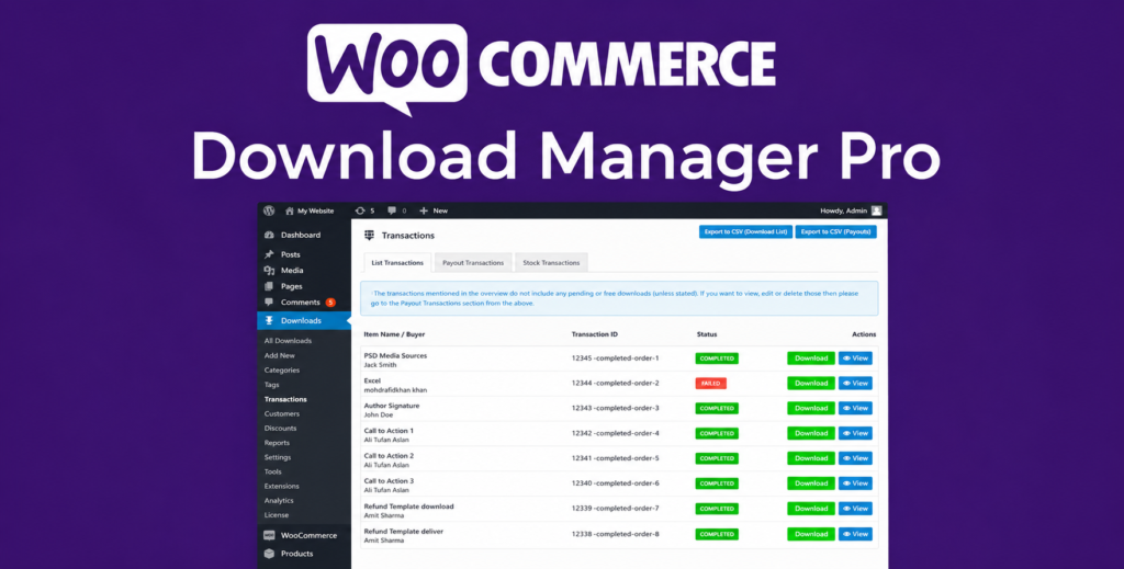 WordPress Download Manager Pro – Secure Digital Downloads & File Management Plugin