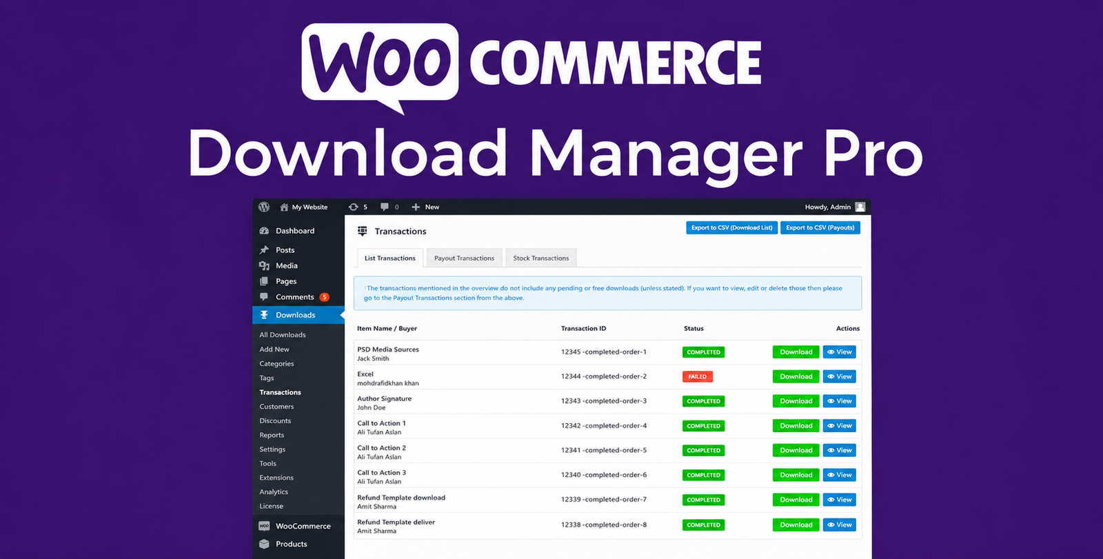 WordPress Download Manager Pro – Secure Digital Downloads & File Management Plugin