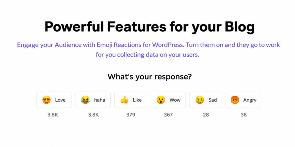 WP Reactions Pro – Animated Emoji Reactions Plugin for WordPress