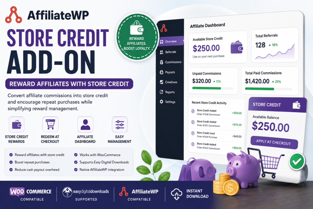 AffiliateWP Store Credit Add-on – Reward Affiliates with Store Credit