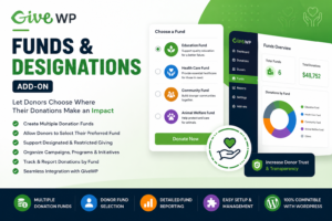 GiveWP Funds and Designations Add-on – Flexible Donation Fund Management