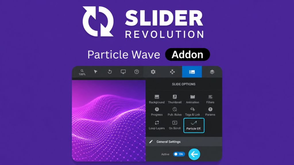 Slider Revolution Particle Wave Addon 6.7.7 – Interactive 3D WebGL Background & Hero Animation Effects