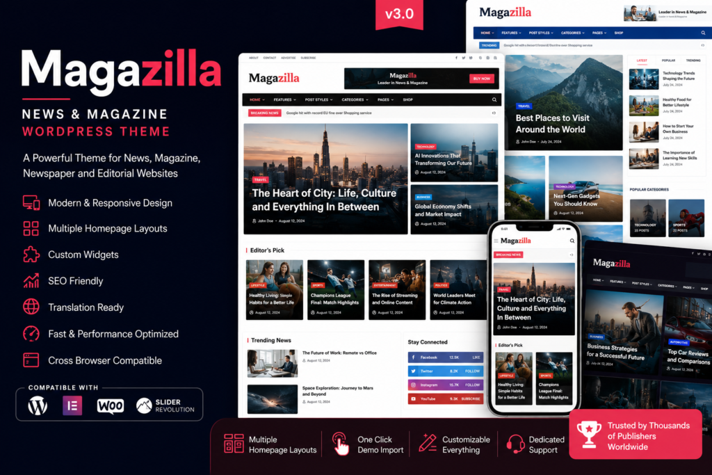 Magazilla – News & Magazine WordPress Theme
