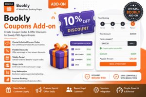 Bookly Coupons Add-on – Discount & Promo Code Plugin for Bookly PRO