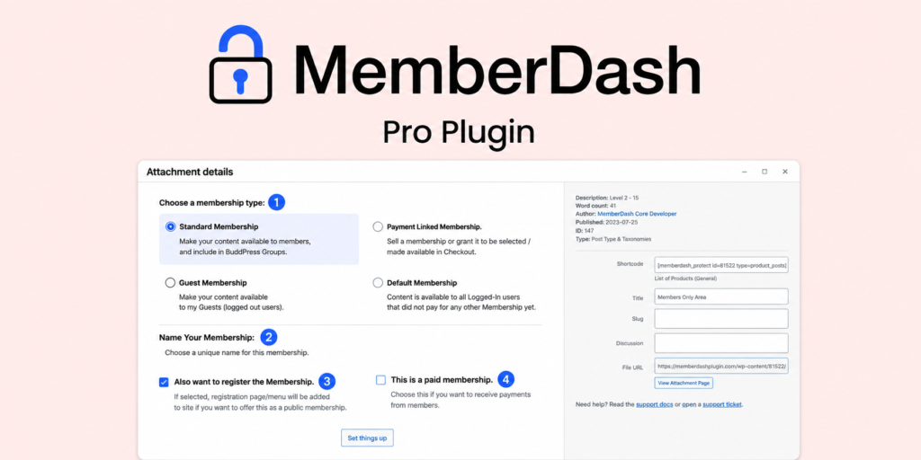 MemberDash Plugin for WordPress – Premium Membership & Subscription Management