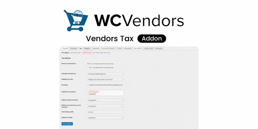 WC Vendors Tax Add-On for WooCommerce | Marketplace Tax Management