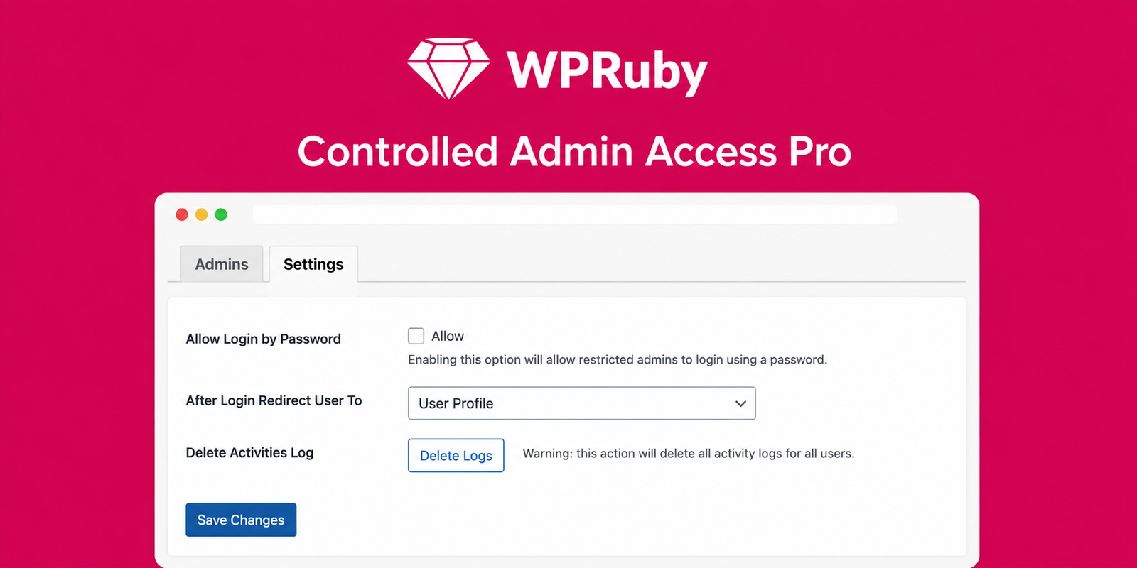 Controlled Admin Access Pro – Secure Temporary Admin Access Plugin for WordPress