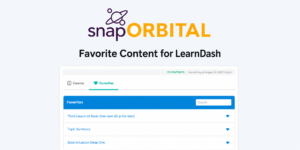 Favorite Content for LearnDash – Bookmark Lessons & Improve LMS Engagement