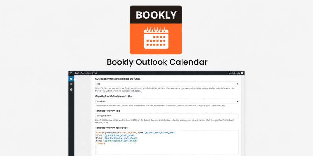 Bookly Outlook Calendar Sync Add-on – WordPress Two-Way Appointment Integration with Microsoft Outlook