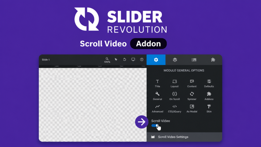 Slider Revolution Scroll Video Addon – WordPress Cinematic Scroll Video Animation & Scrollytelling Plugin