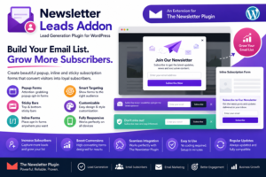 Newsletter Leads Addon – Lead Generation Plugin for WordPress