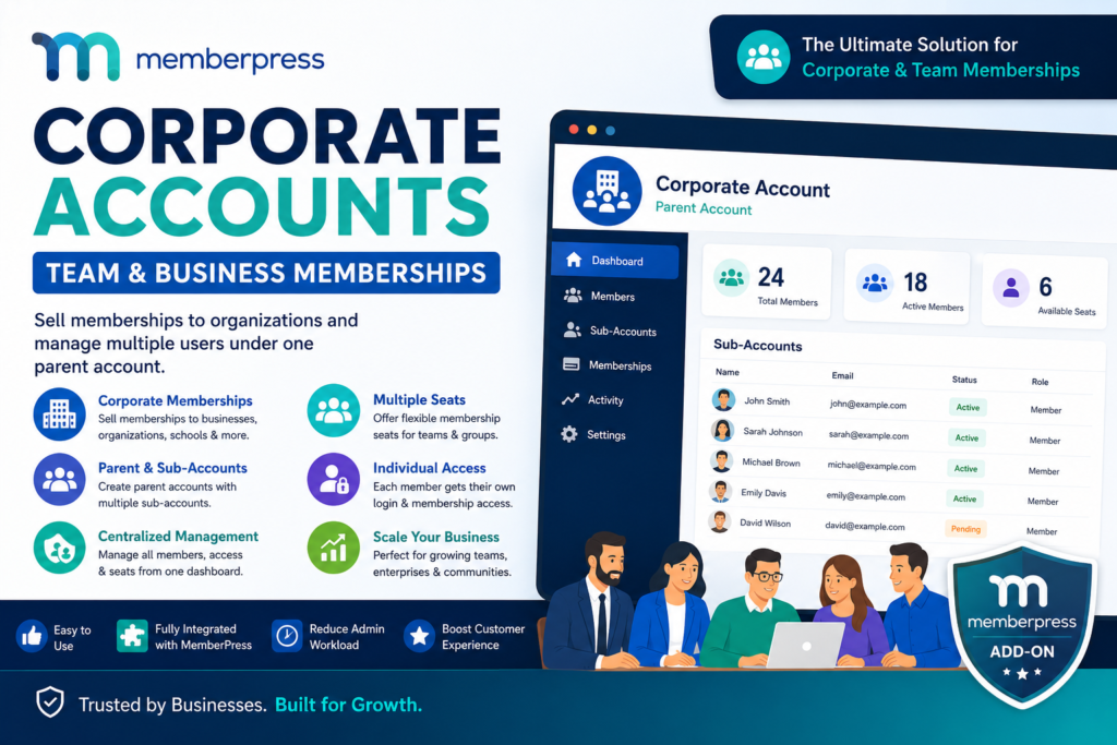 MemberPress Corporate Accounts – Team & Business Memberships