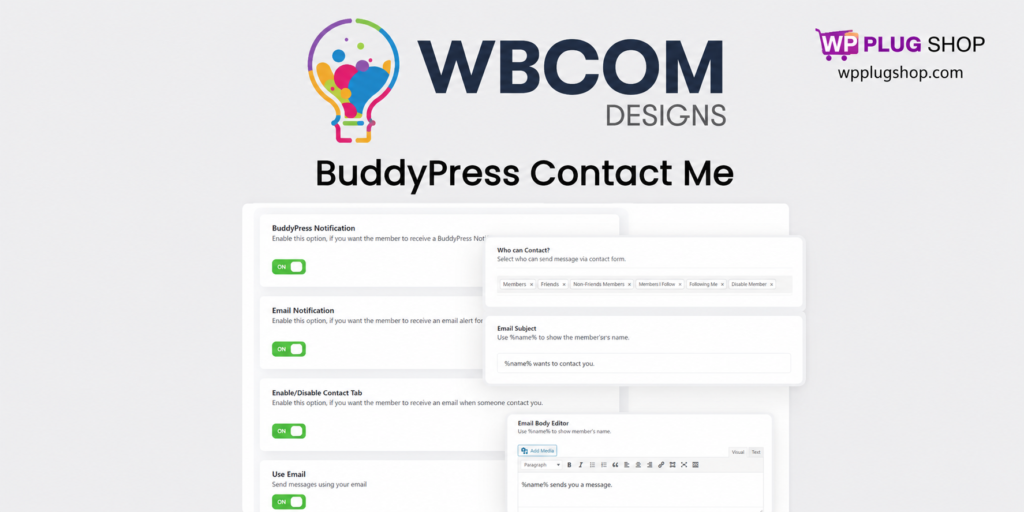 BuddyPress Contact Me – Member Profile Contact Form for WordPress Communities