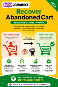WooCommerce Recover Abandoned Cart – Automated Revenue Recovery Plugin