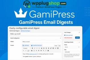 GamiPress Email Digests – WordPress Plugin 1.1.0 | Scheduled Achievement & Points Email Reports