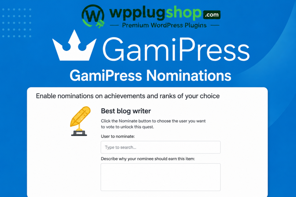 GamiPress Nominations – WordPress Plugin 1.1.7 | Peer Recognition & Achievement Nomination Add-on