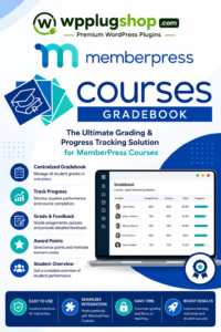 MemberPress Course Gradebook 1.1.2 – WordPress LMS Gradebook & Student Assessment Plugin